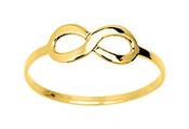Bijoux D'Or 18ct Gold-Plated Infinity Ring 137467