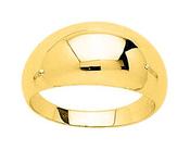 Bijoux D'Or 18ct Gold-Plated Domed Ring 137525