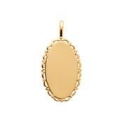 Amèlie 18ct Gold-Plated Engravable Oval Disc 1771200