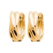 Amèlie 18ct Gold-Plated Twisted Huggie Hoop Earrings 1632600 image