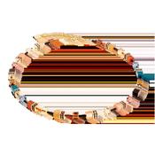 COEUR DE LION  GeoCUBE® Iconic necklace Earth Mirage gold 2838101131 image