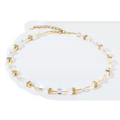 COEUR DE LION  GeoCUBE® Iconic Nature necklace gold white 3018101416