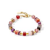 COEUR DE LION GeoCUBE® Precious statement bracelet gold-red 3039300316 D image