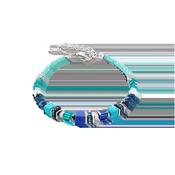 COEUR DE LION Bracelet Wave Precious Flow silver-teal 3046300607