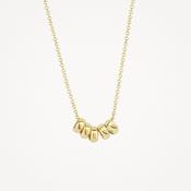 Blush Necklace 3087YGO - 14k Yellow Gold 5 Gold Rings
