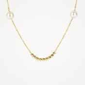 Blush Necklace 3183YPW - 14k Yellow gold with pearls D image
