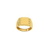 Bijoux D'Or 18ct Gold-Plated Men's Signet Ring 321531