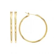 Bijoux D'Or 18ct Gold-Plated Hoops 30mm 323407 image