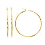 Bijoux D'Or 18ct Gold-Plated Hoops 40mm 323408 image