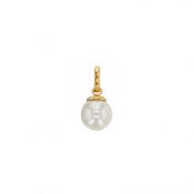 Bijoux D'Or 18ct Gold-Plated 8mm Pearl Pendant 326762
