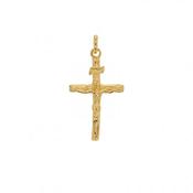 Bijoux D'Or 18ct Gold-Plated Crucifix 50cm Chain 326795