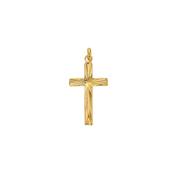 Bijoux D'Or 18ct Gold-Plated Cross 50cm Chain 326796