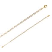 Bijoux D'Or 18ct Gold-Plated CZ Tennis Bracelet 16+3 cm 328911