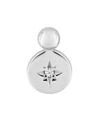 Silver CZ Disc Single Stud Earring 335018.1U image