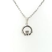 Sterling Silver Cute 10mm Claddagh Pendant SP5017