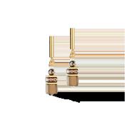 COEUR DE LION GeoCUBE® Precious Fusion Pearls Earrings Mocha Mousse 5086211100