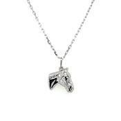 Sterling Silver Horsehead Pendant SP5275 image