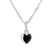 Sterling Silver CZ Tiny Heart Pendant SP5396 image