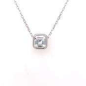 Sterling Silver CZ Octagonal Slider Pendant SP5488 image