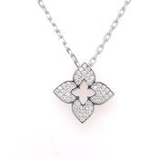 Sterling Silver CZ Quatrefoil Pendant SP5623 image