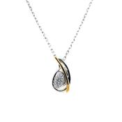 Sterling Silver Pavé CZ Pendant SP5936