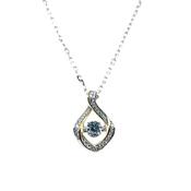 Sterling Silver Dancing CZ Twist Pendant SP5947 image