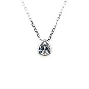 Sterling Silver Pear CZ Slider Pendant SP5972 image