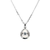 Sterling Silver Dancing CZ Teardrop Pendant SP5987 image