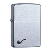 Zippo Brushed Chrome Pipe Windproof Lighter 60001199