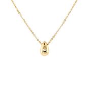 Silver Gold-plated Teardrop Necklace SP6759 image