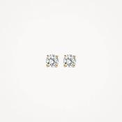 Blush Ear studs 7053YZI - 14k 5mm Yellow Gold with Zirconia image