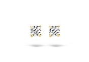 Blush Ear studs 7128YZI - 14k Yellow gold with zirconia