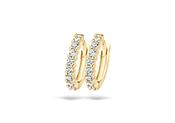 Blush Earrings 7134YZI - 14k Yellow Gold Huggies with zirconia image