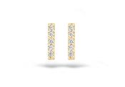 Blush Ear studs 7196YZI - 14k Yellow gold Bars with zirconia image