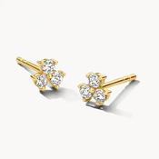 Blush Ear studs 7197YZI - 14k Yellow gold with zirconia image