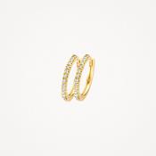 Blush Earrings 7309YZI - 14k Yellow gold Huggies with zirconia
