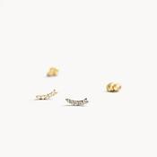 Blush Ear studs 7319YZI - 14k Yellow gold with zirconia image