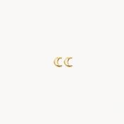 Blush Ear studs 7320YGO - 14k Yellow gold Crescent Moon Studs D