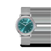 COEUR DE LION Watch Sparkling Sunray Teal Milanaise Silver 7650701706 image