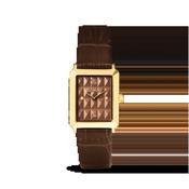 COEUR DE LION Watch Iconic Spikes bracelet Leather Mocha Mousse gold 7672711100