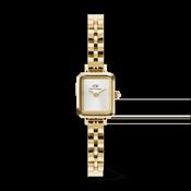 Daniel Wellington Quadro Mini Arch 3-link White Sunray Gold DW00100850
