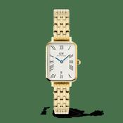 Daniel Wellington Quadro Roman Numerals Date 5-link Gold DW00100861