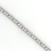 Sterling Silver 2mm Rubover CZ Tennis Bracelet image