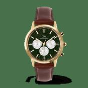 Daniel Wellington Iconic Chronograph St Mawes Emerald Panda Gold DW00100876 image