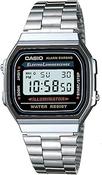 Casio Vintage Silver Digital Watch A168WA-1YES