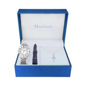 Boys Communion Watch &amp; Silver Cross Gift Set BCS1001