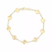 9ct Gold Cushion Drops Station Bracelet GB400 image