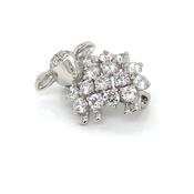 Sterling Silver CZ Sheep Brooch BR92 image