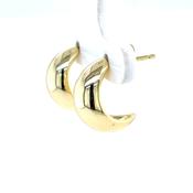 Sterling Silver Gold-plated 15mm Raindrop Stud Earrings CSE439 image