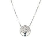 Sterling Silver CZ Tree of Life Necklace CSN906 image